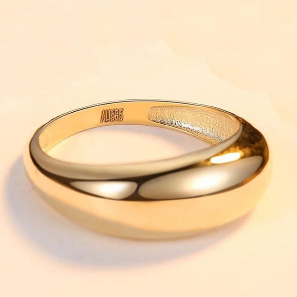 14K Gold Filled Ring Classic Simple Design 14K Solid Gold Ring